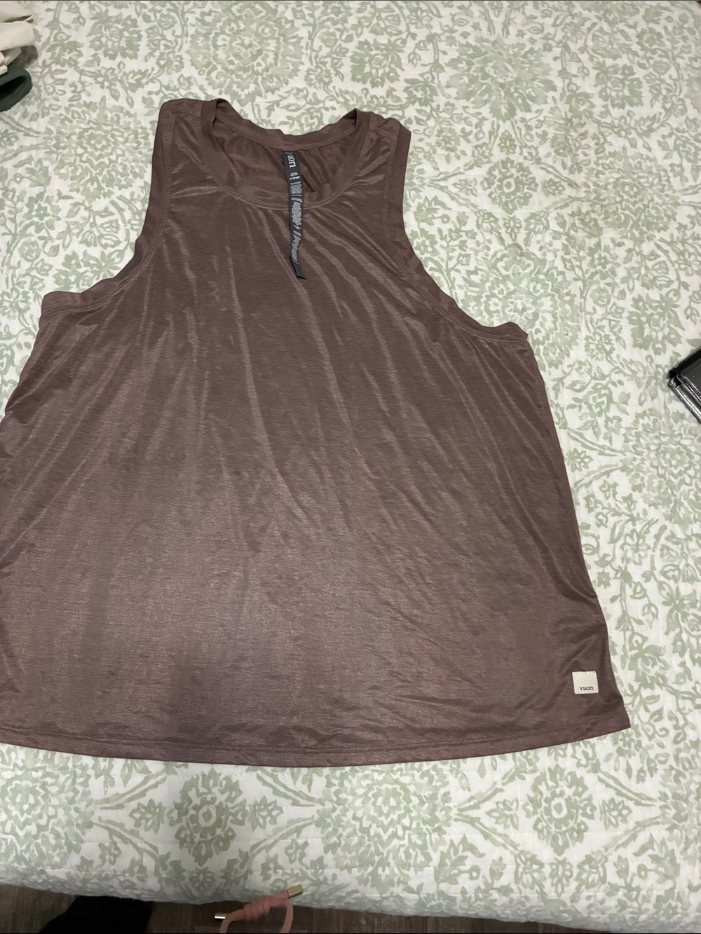 Vuori Brown Sleeveless Athletic Tank